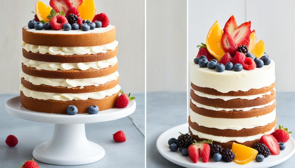 naked cake équilibré