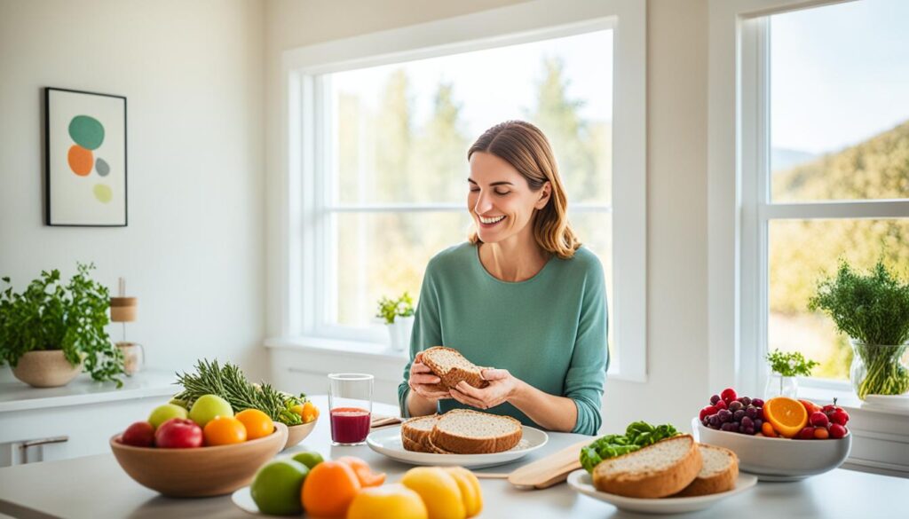 pain sans gluten dans un régime quotidien