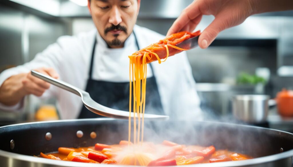 techniques de cuisson Tteokbokki