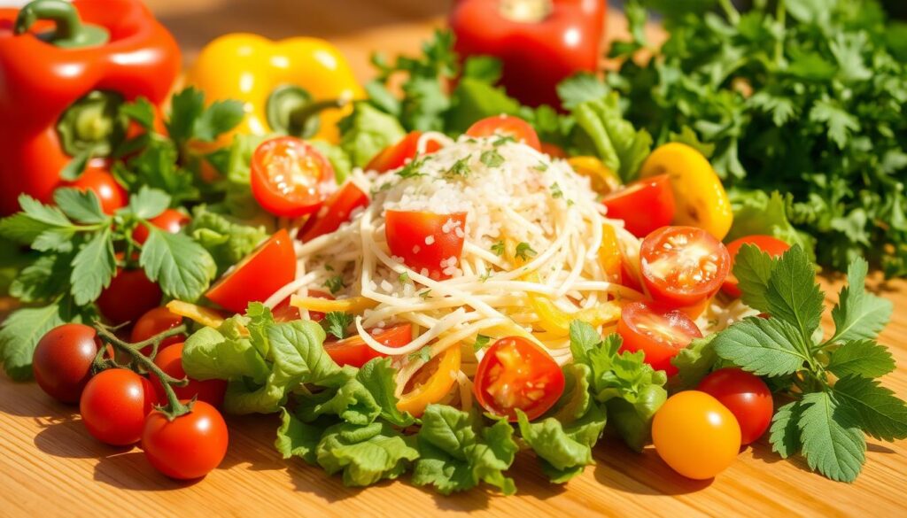 Concombre Noa dans une salade estivale