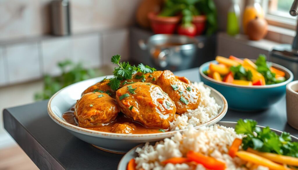 Poulet au beurre de cacahuète