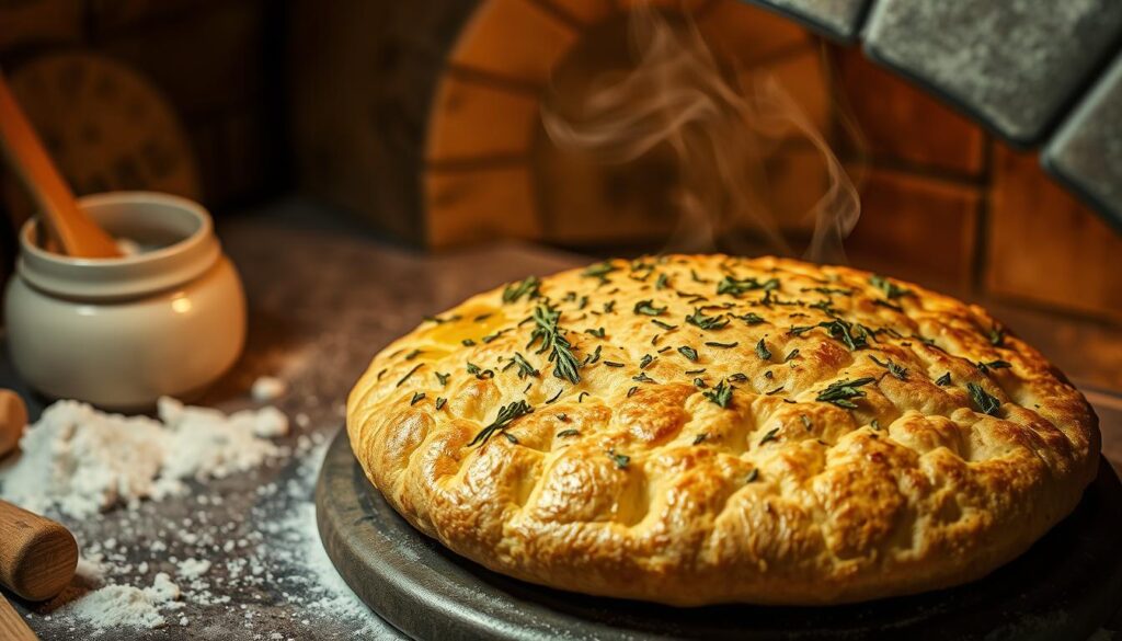 cuisson de focaccia