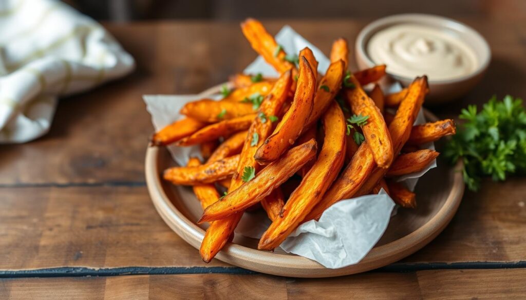 frites patates douces Marmiton