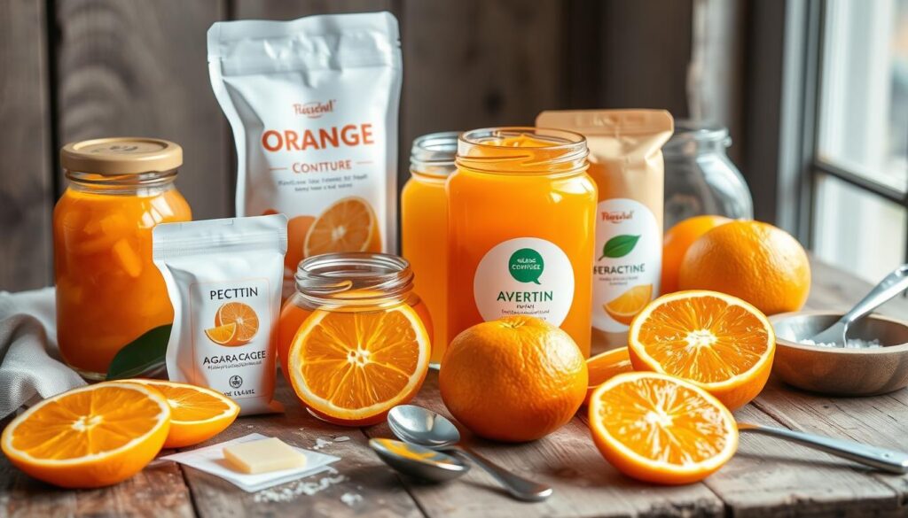 gélifiants confiture orange