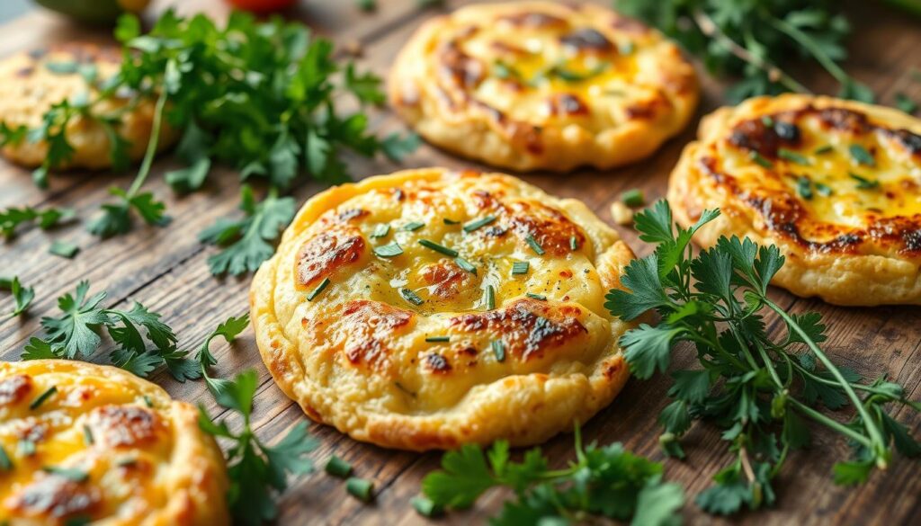 herbes fraîches galettes courgettes