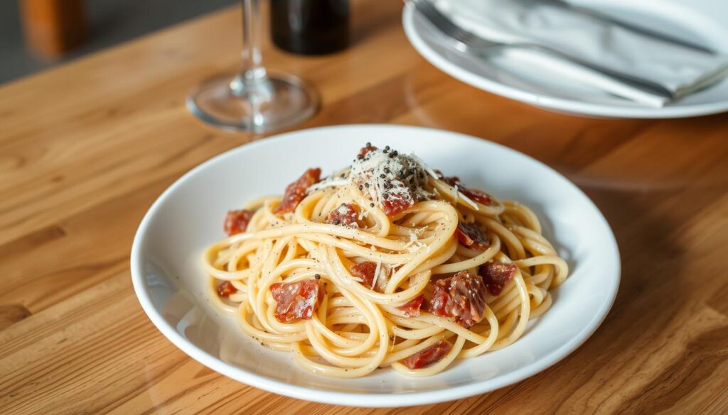 linguine carbonara