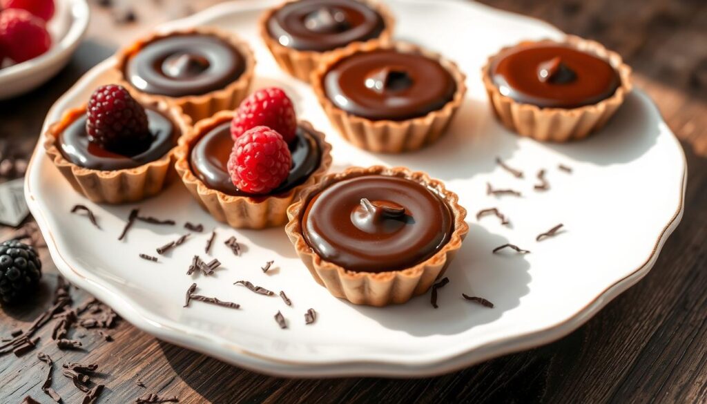 mini-tartelettes ganache chocolat