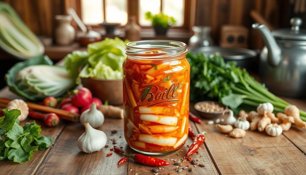 mise en bocal kimchi