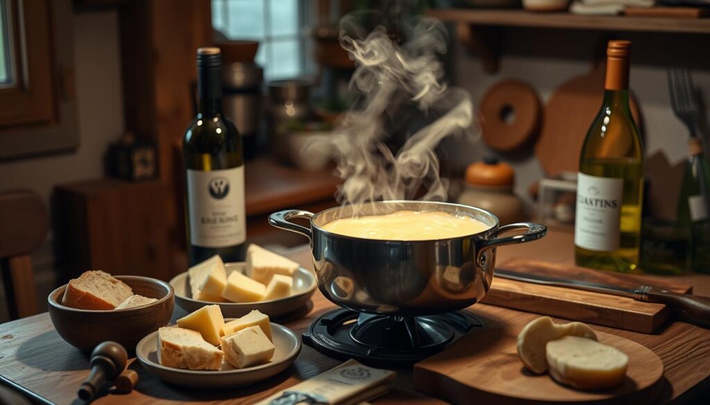 préparation fondue savoyarde