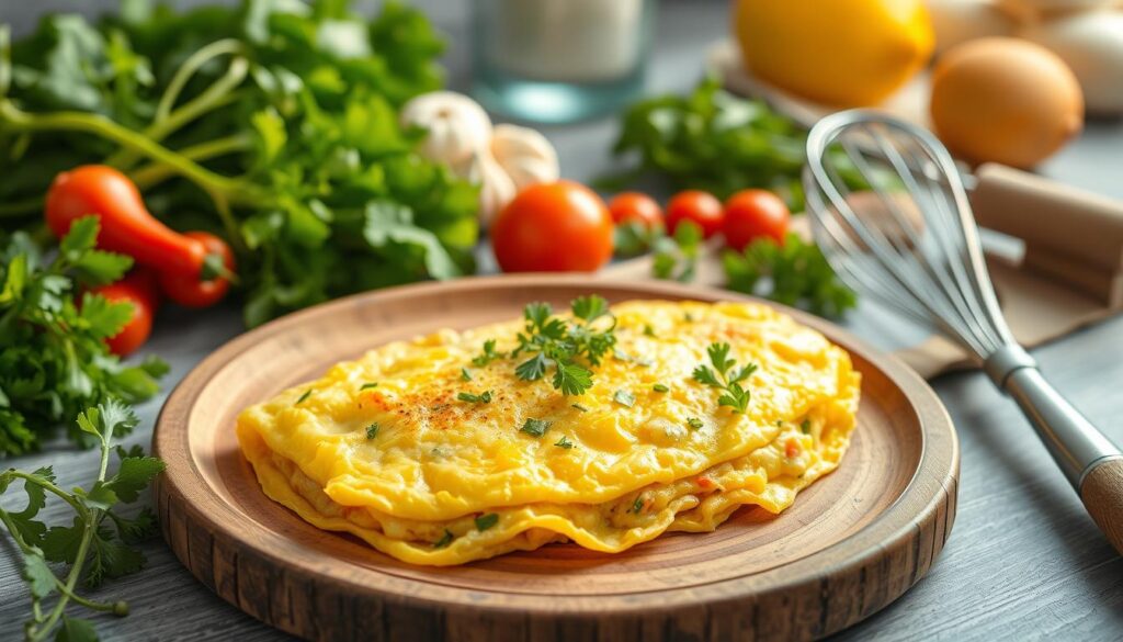 recette omelette cébette