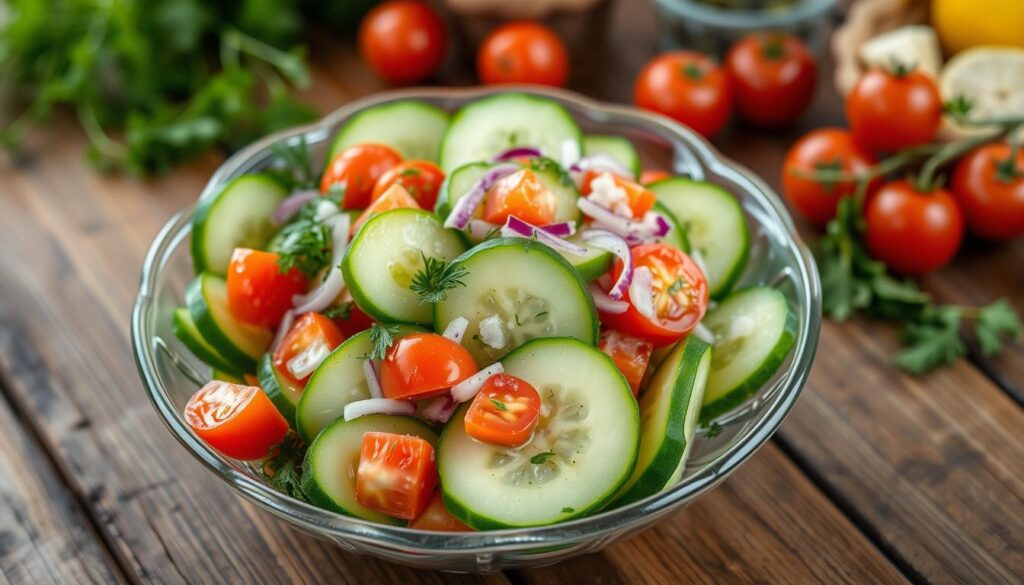 recette salade de concombre Noa