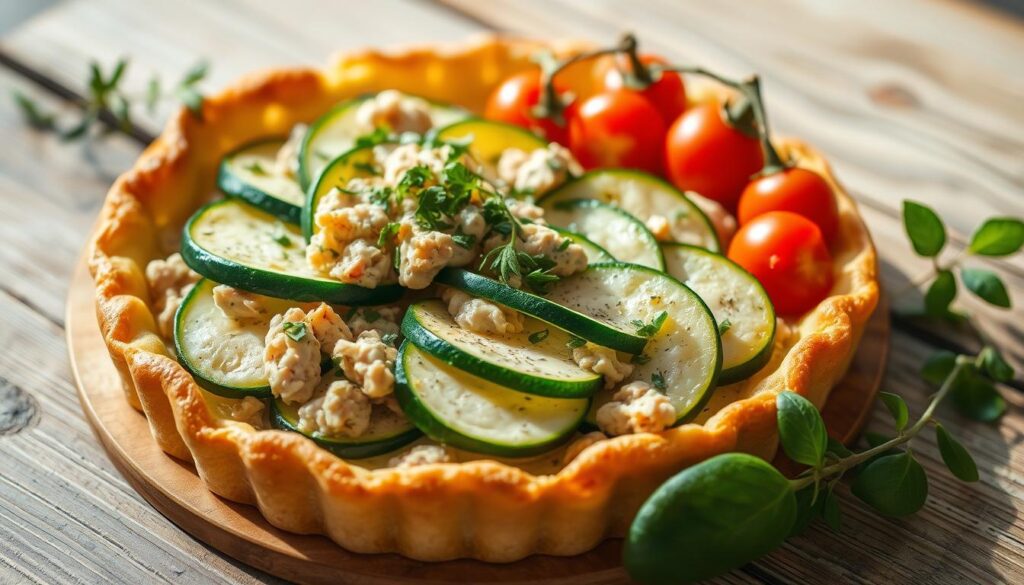 tarte au thon et courgette