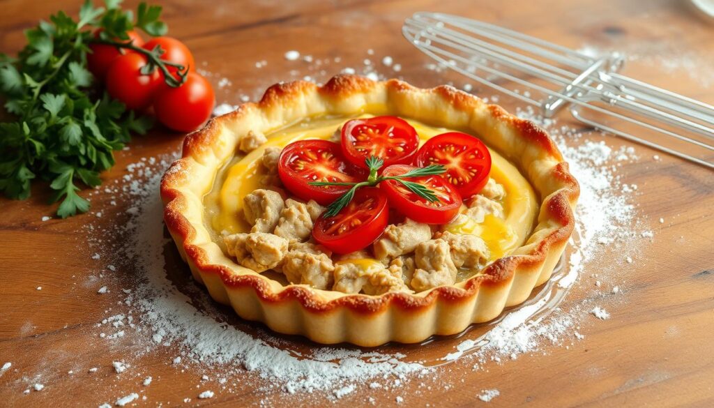 tarte au thon tomate et moutarde