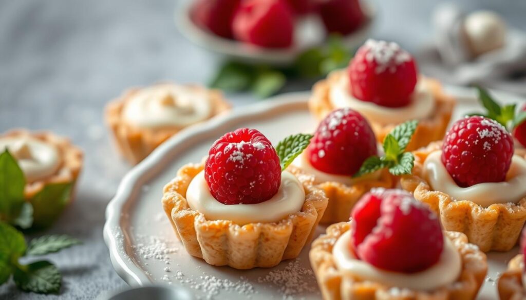 tartelettes chocolat blanc framboises