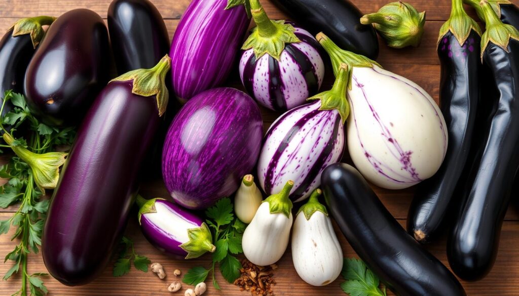 variétés d'aubergines