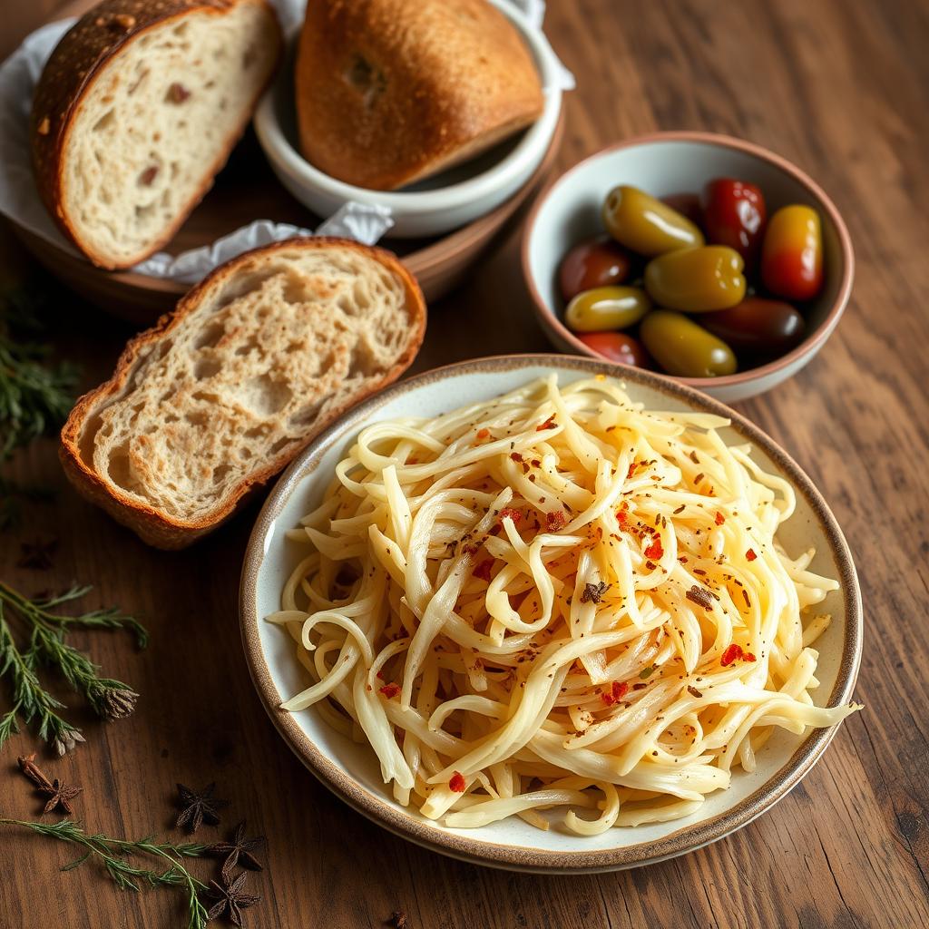 accompagnement traditionnel pour petit salé aux lentilles