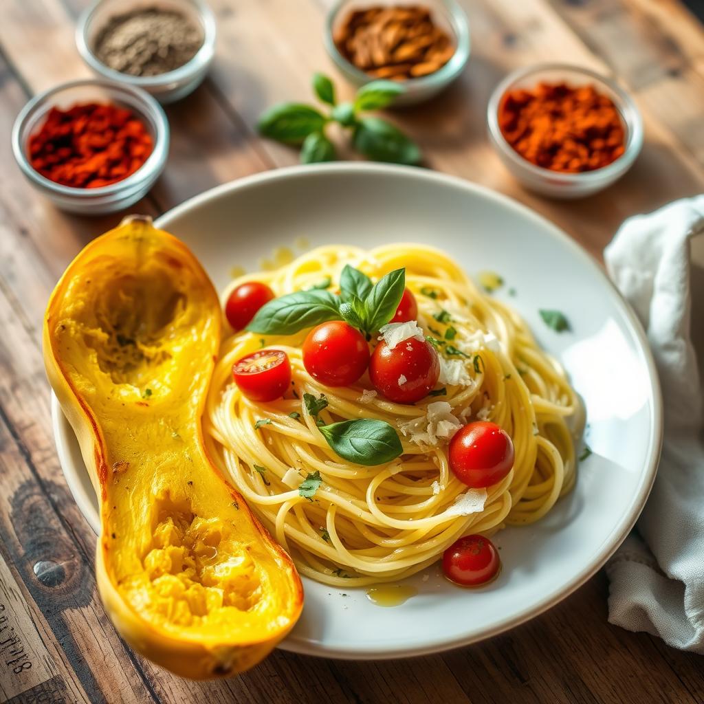 assaisonner courge spaghetti