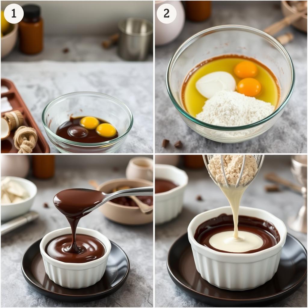 étapes recette chocolat