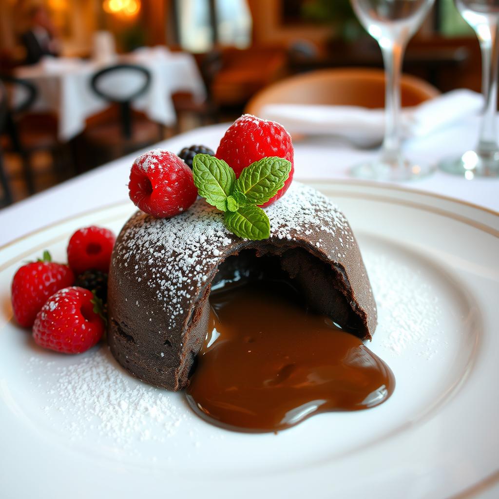 fondant chocolat gastronomie française