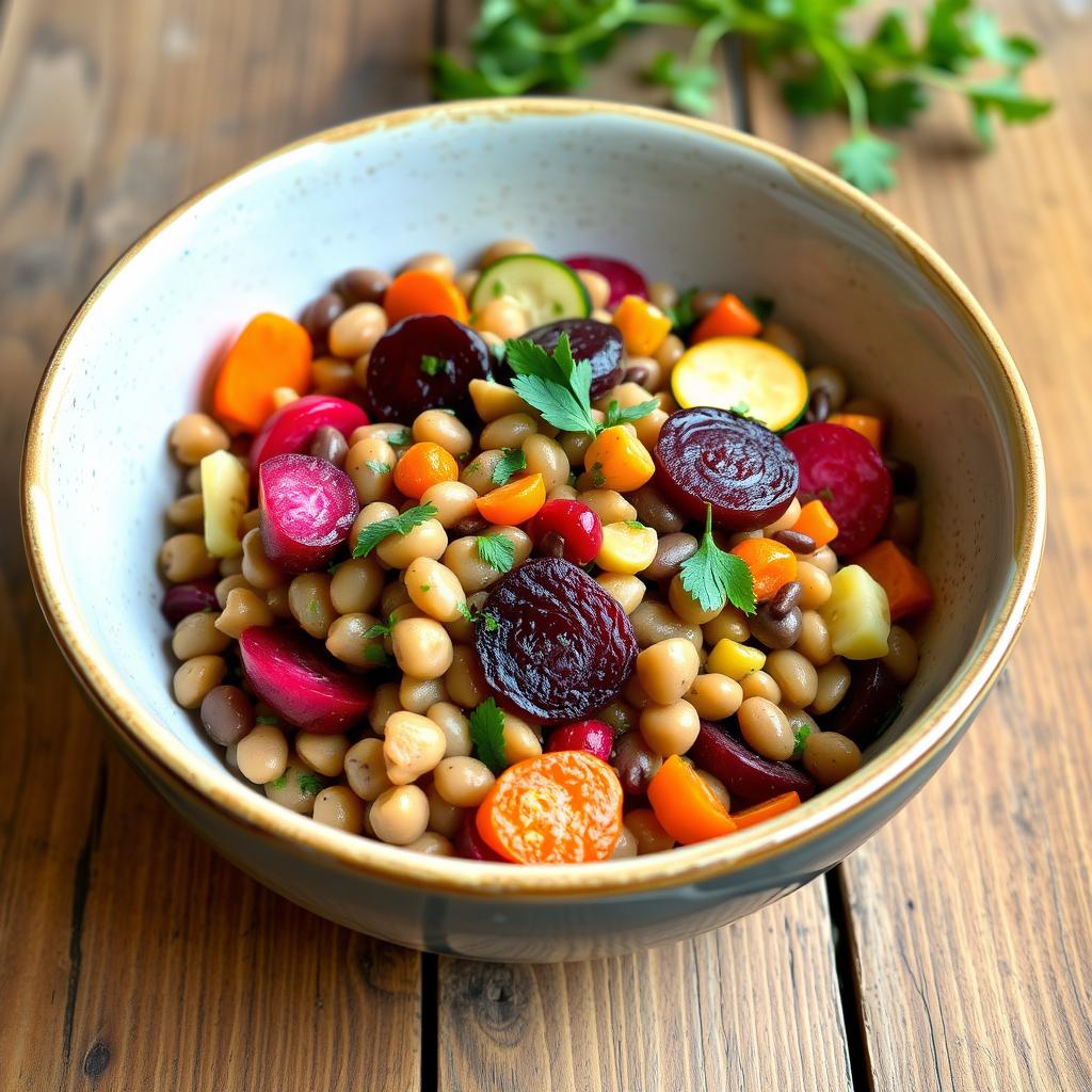 légumes dans le Petit Salé aux Lentilles