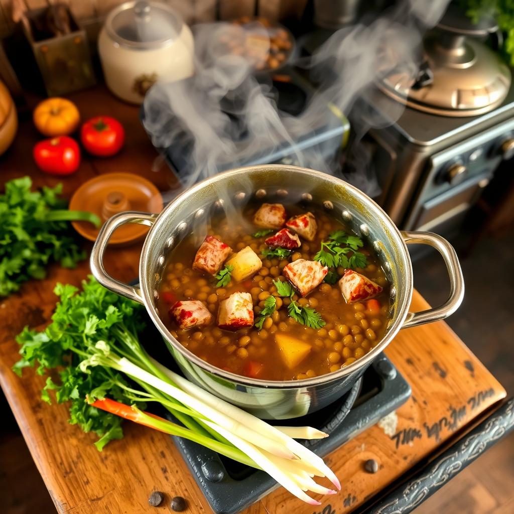 méthode de cuisson petit salé aux lentilles