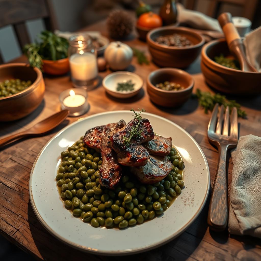 plat convivial Petit Salé aux Lentilles