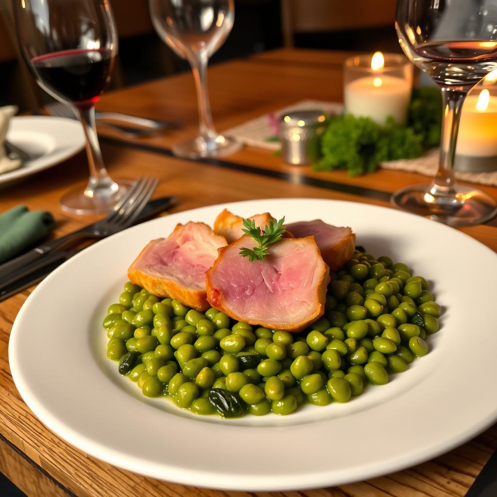 présentation du plat Petit Salé aux Lentilles