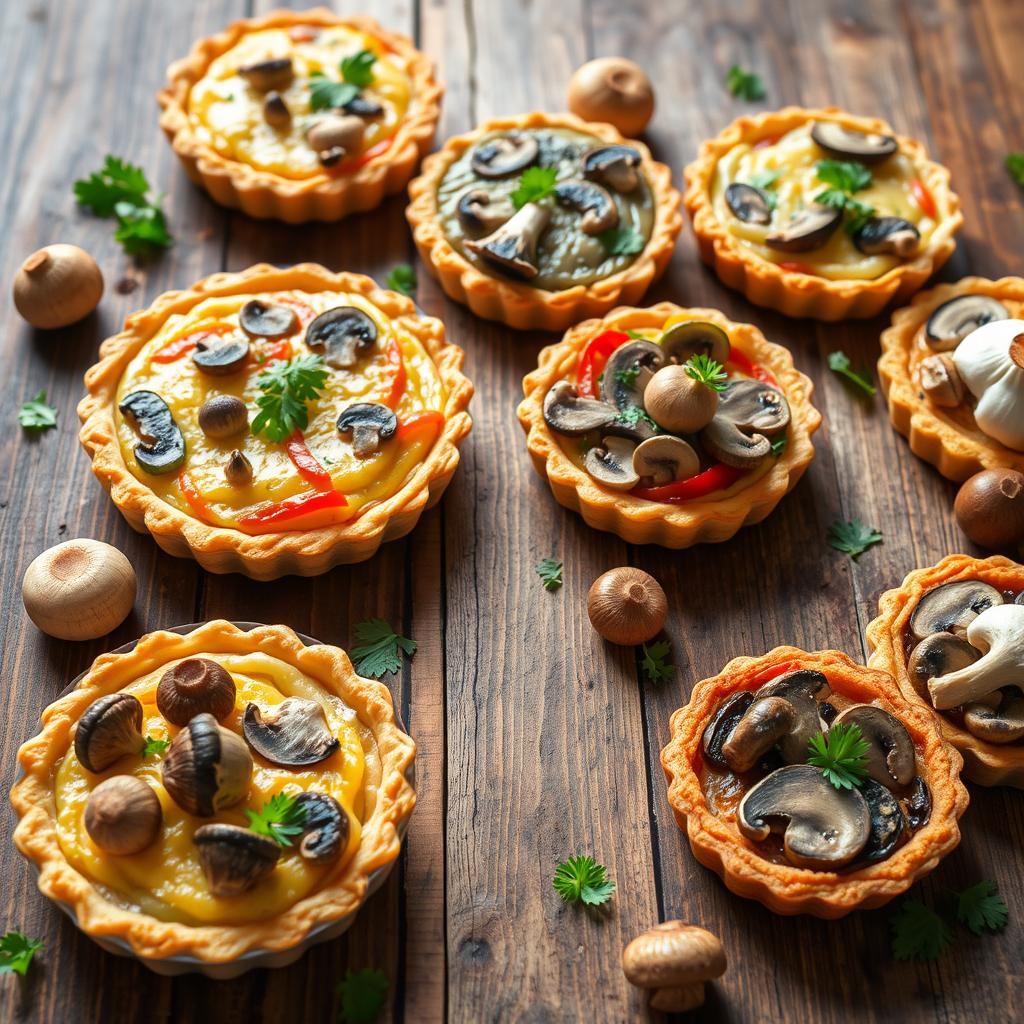 variantes de tarte aux champignons