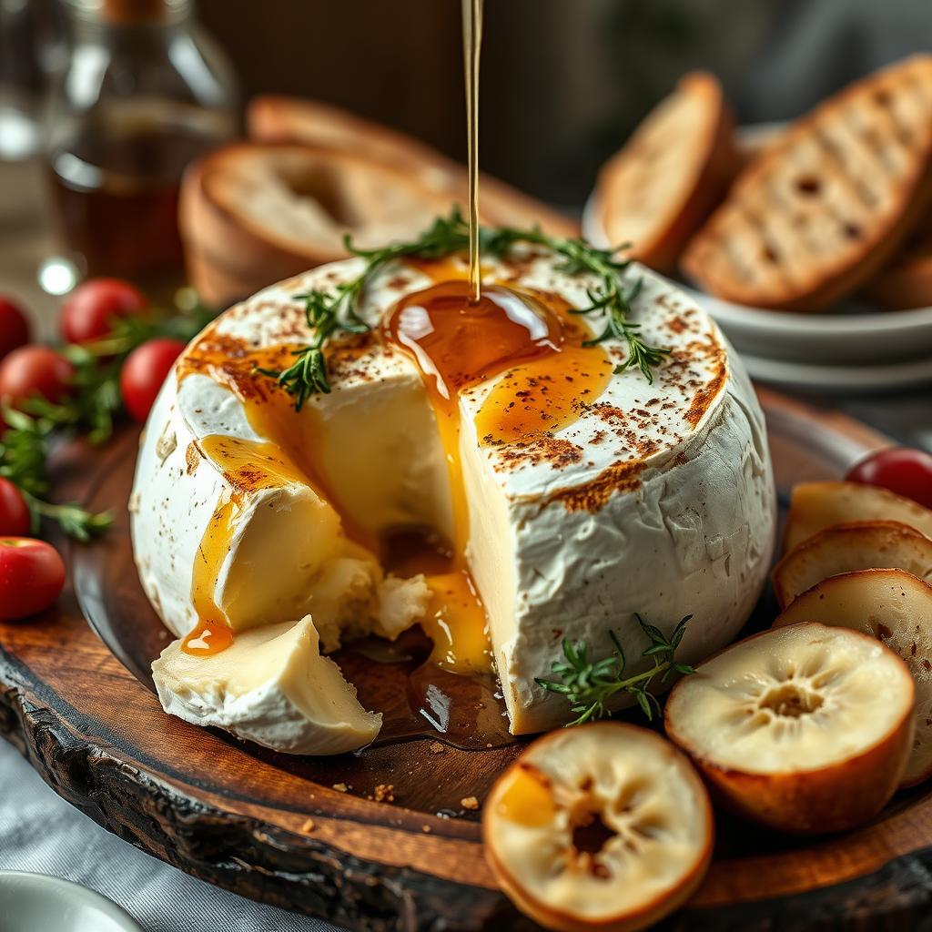 Camembert au four et fromage fondu