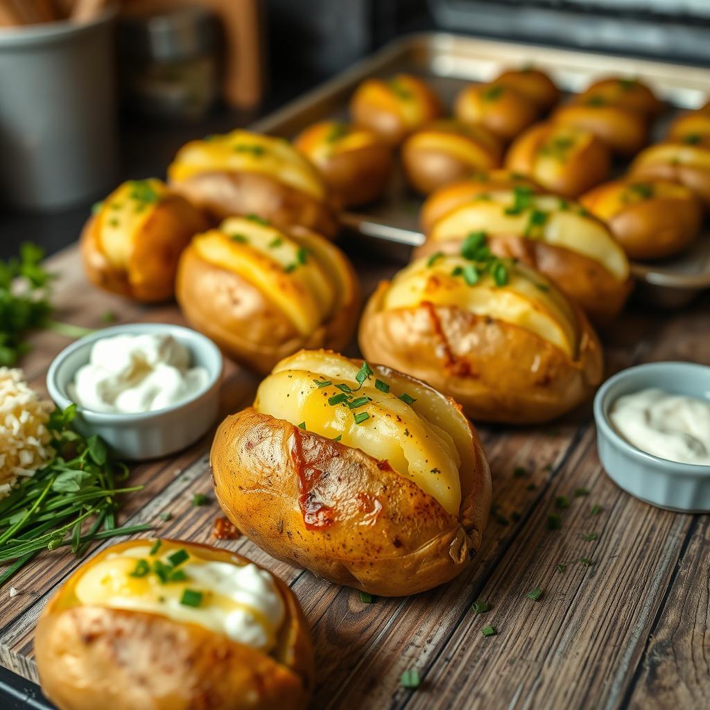 Préparation cuisson pommes de terre au four