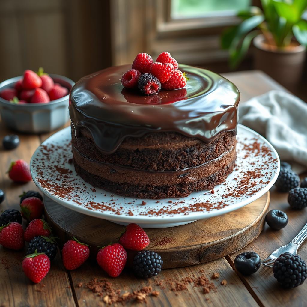 gâteau au chocolat sans sucre