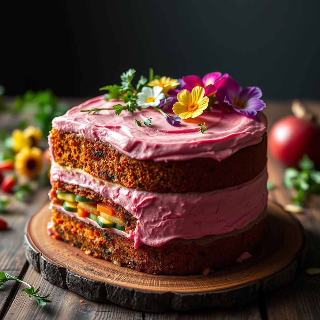 gâteau sans sucre à base de légumes