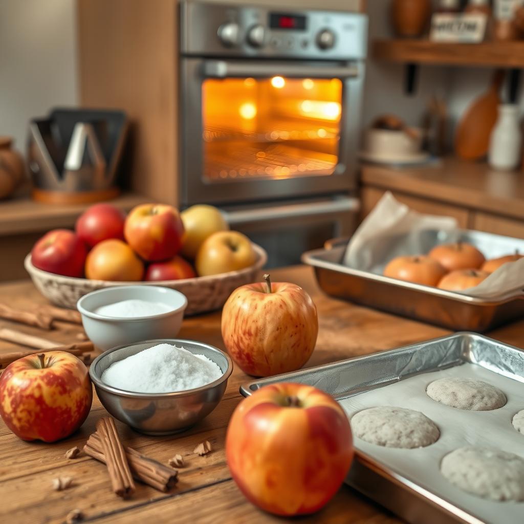 préparation à l’avance des pommes au four