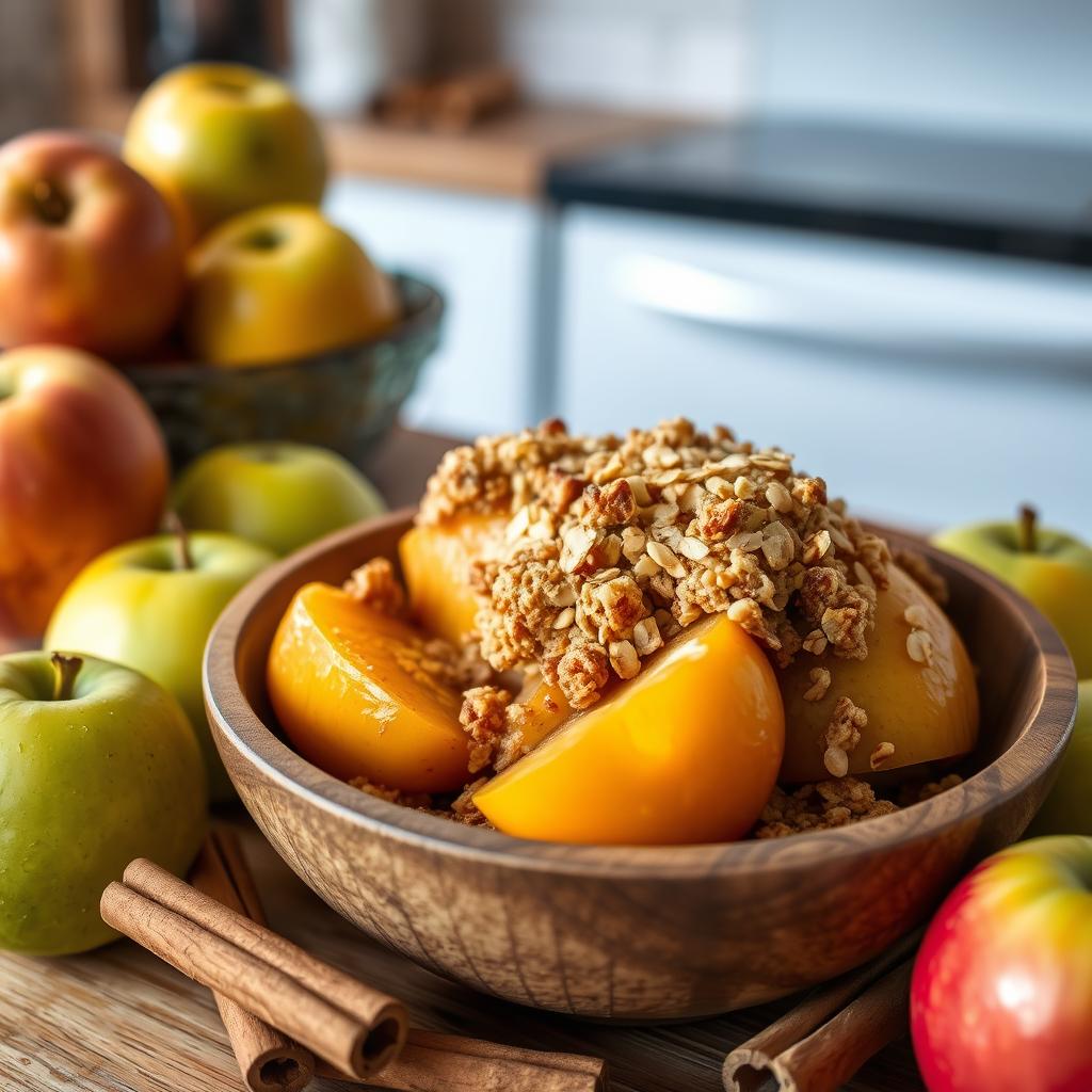 recette vegan crumble aux pommes