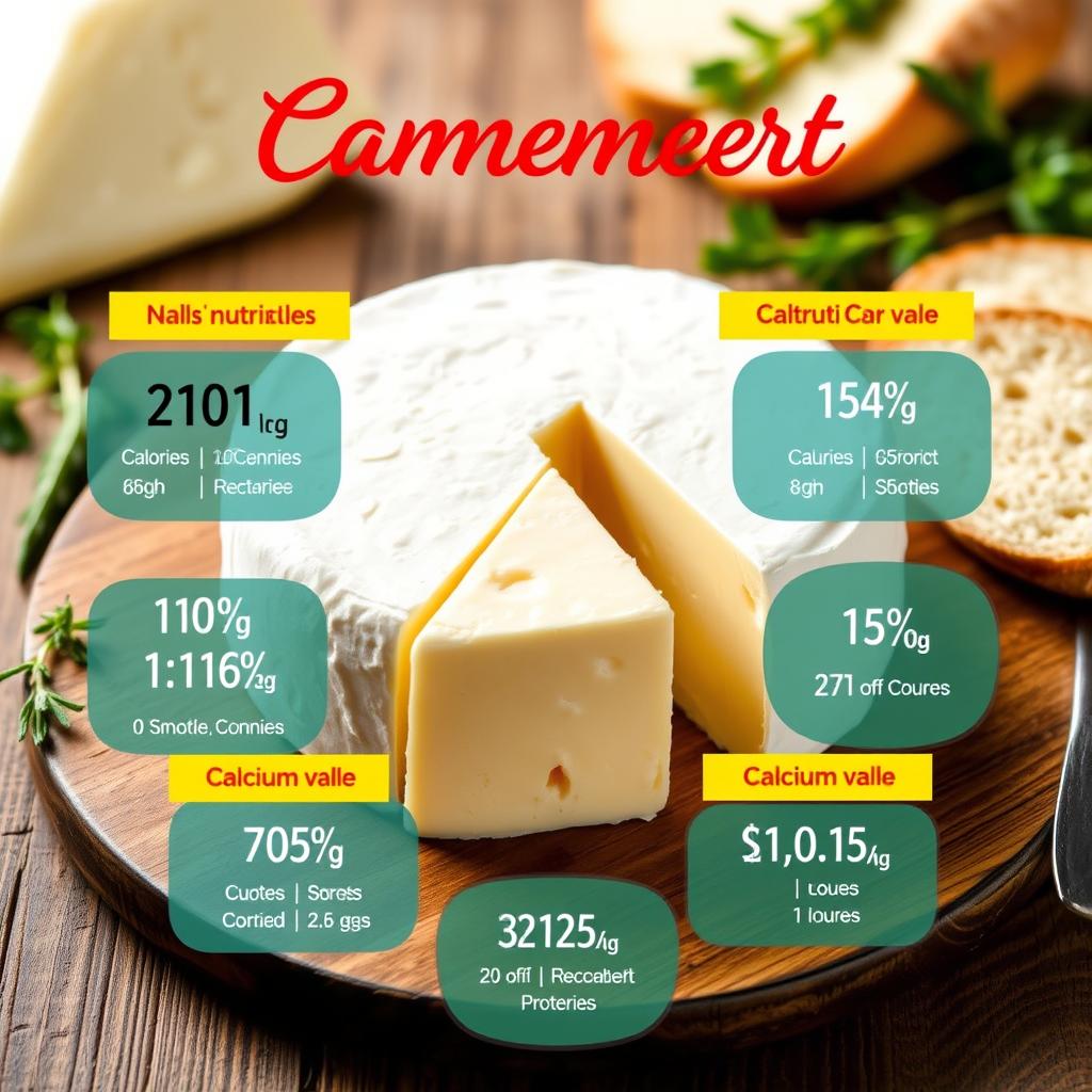 valeurs nutritionnelles camembert